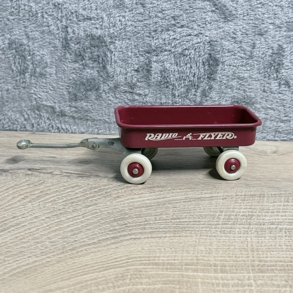 Radio Flyer Miniature Red Wagon Toy Collectible Vintage Style Decor Display‎